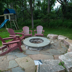 Modern Rustic Back Yard Remodel - Fire Pits