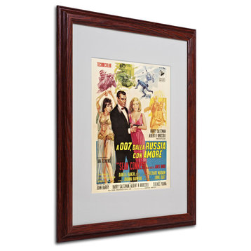 'From Russia With Love' Matted Framed Canvas Art by Vintage Apple Collection