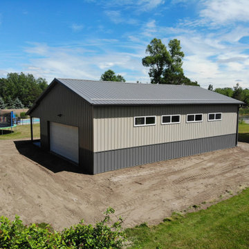 Sleek Backyard Pole Barn in Clarence Center