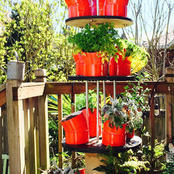 Urban Spool Stack - Outdoor Pots And Planters