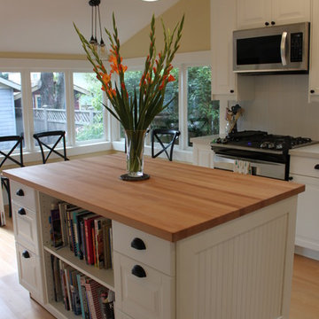 Charming white kitchen with IKEA cabinets