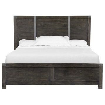 Magnussen Abington King Panel Bed in Weathered Charcoal