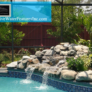 Small pool waterfall
