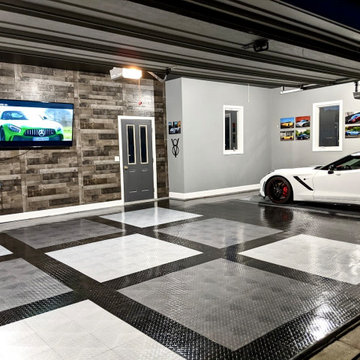 RACEDECK® - Patented TuffShield® Diamond Garage Flooring Installed