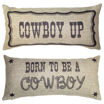 Cowboy Western Rustic Doublesided Indoor Outdoor Pillow