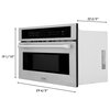 ZLINE Over the Range Convection Microwave in Stainless Steel with Modern Handle