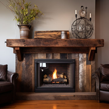 Gorgeous Fireplace Mantels with Wooden Corbels