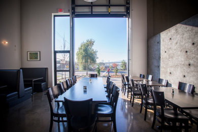 Eclectic dining room photo in Portland