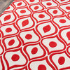 Bliss Hand-Tufted and Hard-Carved Polyster Rug, Red, 5'x7'6"