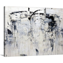 Contemporary Prints And Posters Gallery-Wrapped Canvas Entitled Linear Space, 60"x45"