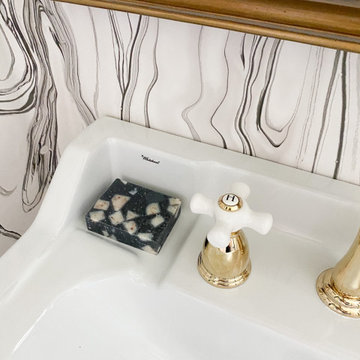 Glam Half Bathroom Project