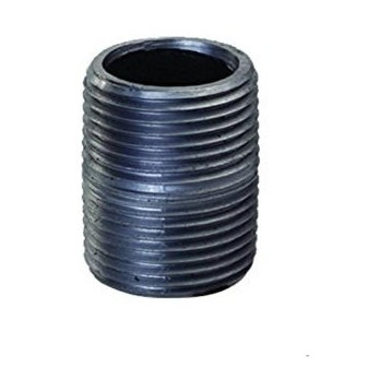 Close Black Steel Nipple Pipe Fitting With 3-1/2" Nominal Size Diameter