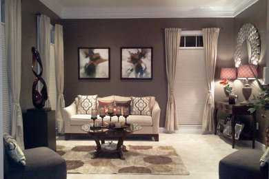Inspiration for a contemporary living room remodel in DC Metro