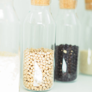 Modern Kitchen Pantry Styling with Canisters