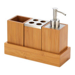 4-Pc. Bamboo Sink Caddy - Bath Products