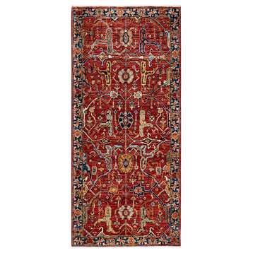 Serapi, One-of-a-Kind Hand-Knotted Runner Rug  - Orange, 2' 8" x 6' 0"
