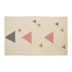 Teepee Geo Rug : Pink - Floor Rugs