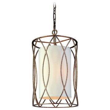 Troy Sausalito 3-Light 22" Pendant Light in Silver Gold