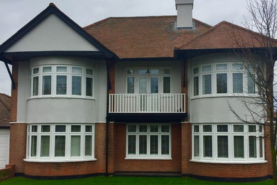 Thorpe Bay House. Double Glazed windows in white PVC-u