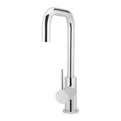 Meir Polished Chrome Round Kitchen Mixer SKU: MK02-C - Kitchen Mixers