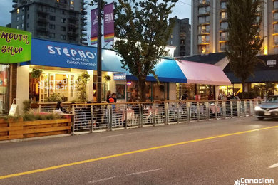 Patio - contemporary patio idea in Vancouver with no cover