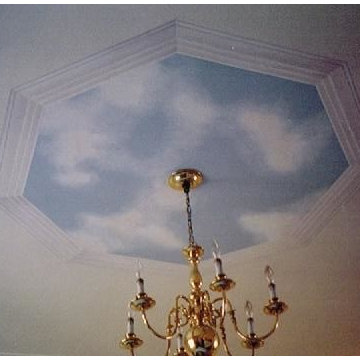 Trompe Loeil Ceiling Mural
