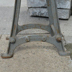 Machine Base Cafe Table - Table Tops And Bases