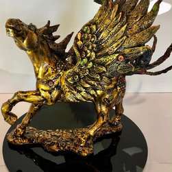 Tracey Keller Luxury Bronze Sculpture - Pegasus - Sculptures