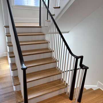 Project #142 | Transitional Staircase with Over-the-Post Balustrade