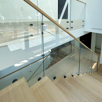 Project #126 | Contemporary Staircases with Integrated LEDs & Glass Railing