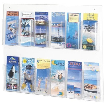 Safco Clear2c 12 Pamphlet Display
