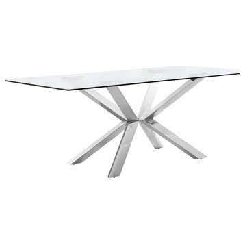 Juno Dining Table, Chrome