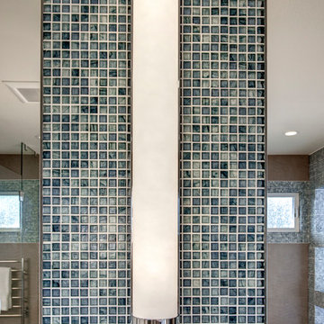 Bellevue Contemporary Bathroom with LED