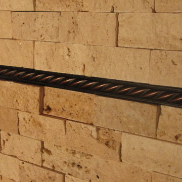 Stacked Stone Backsplash