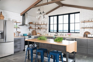 Mountain style kitchen photo in Philadelphia