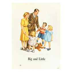 Consigned Dick & Jane Print, C. 1950, Lithograph - Prints And Posters
