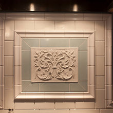 Backsplash pattern over stove