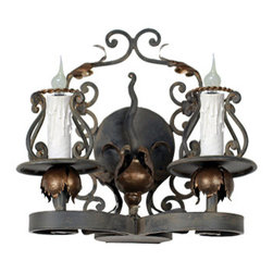 SC-161 Custom Hand Made Iron Sconce - Wall Sconces