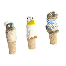 Message in a Bottle Stoppers - Set of 3 - New - Pantry And Cabinet Organizers