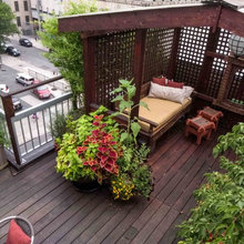 studio deck and division with neighbors