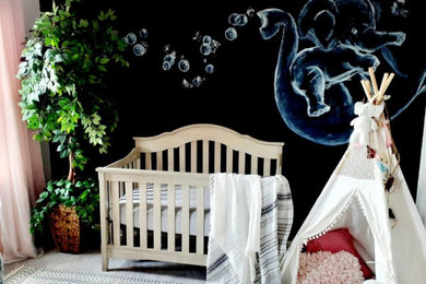 Nursery - transitional nursery idea in Orlando