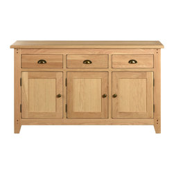 Natural Oak Large Sideboard - Kitchen And Dining Furniture