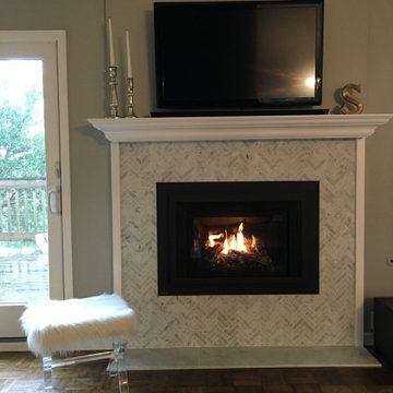 Tiled Fireplace