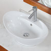 American Imagination 23"W Bathroom Vessel Sink Set, White