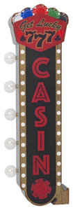 American Art Decor Get Lucky Casino Vintage LED Marquee Off the Wall Sign