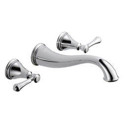 Delta Cassidy Two Handle Wall Mount Lavatory Faucet - Bathroom Sink Faucets