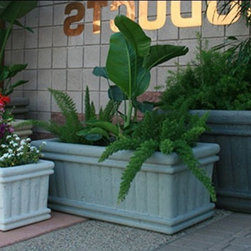 Hyacinth Rectangular Planter - Outdoor Pots And Planters