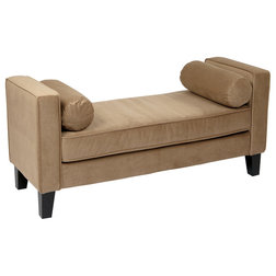 Transitional Upholstered Benches by Office Star Products