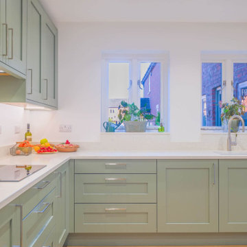 Green Shaker Kitchen in Mickleover