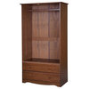 100% Solid Wood  Smart Wardrobe/Armoire/Closet, Mocha